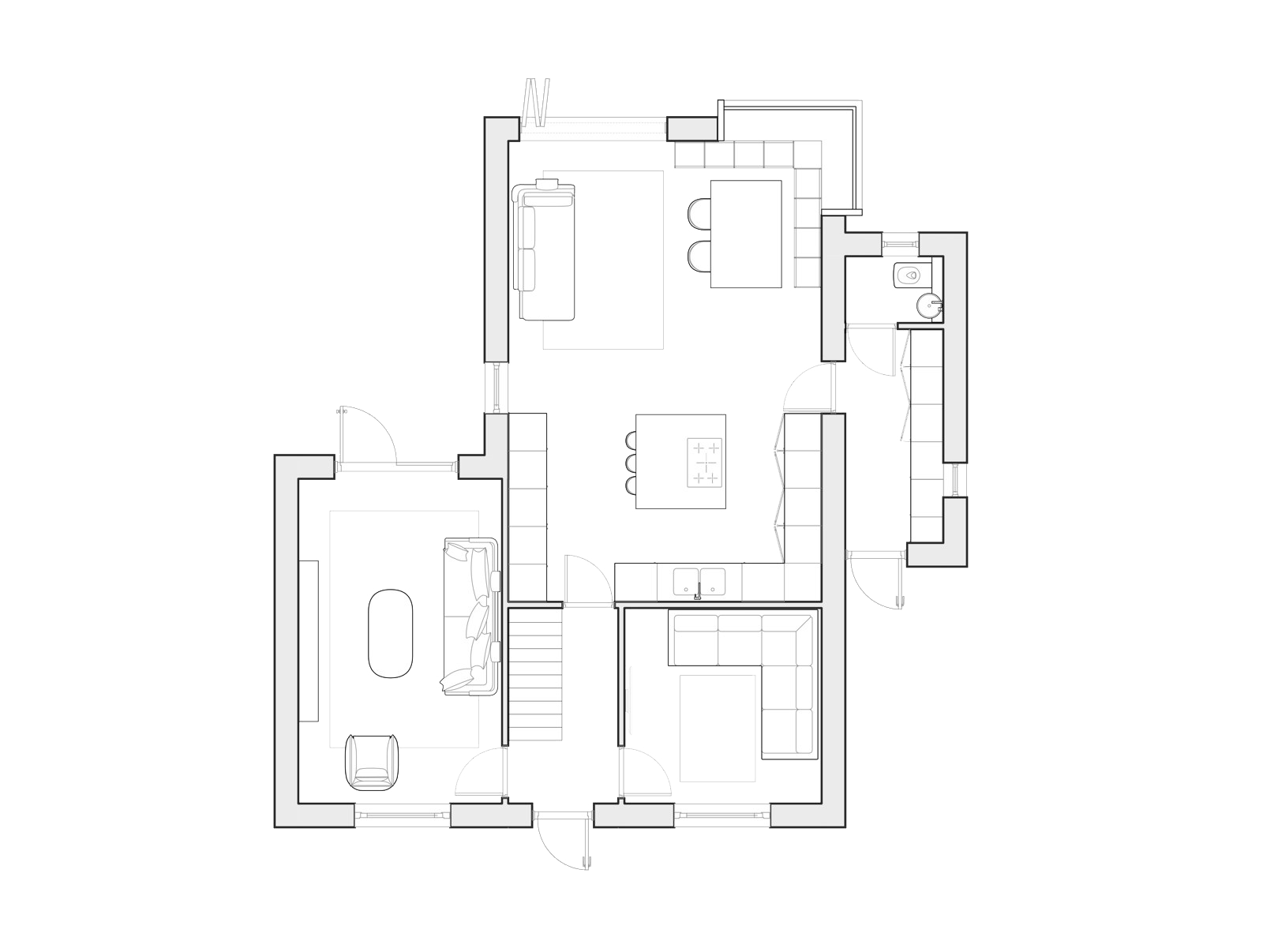 Planning stage floor plan